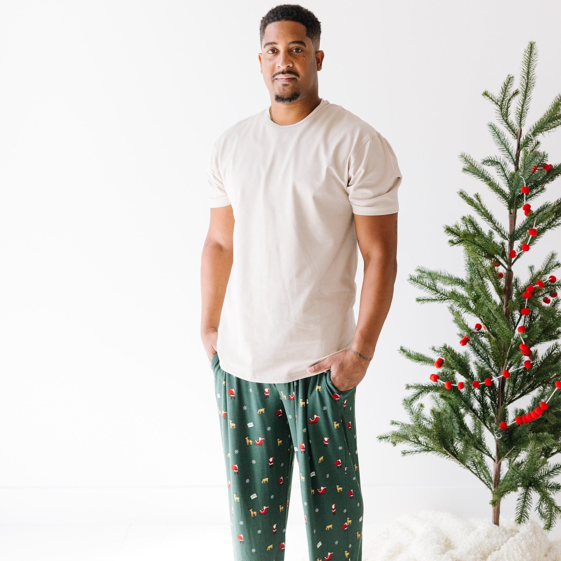 Santa Small Ribbed Men's Pants