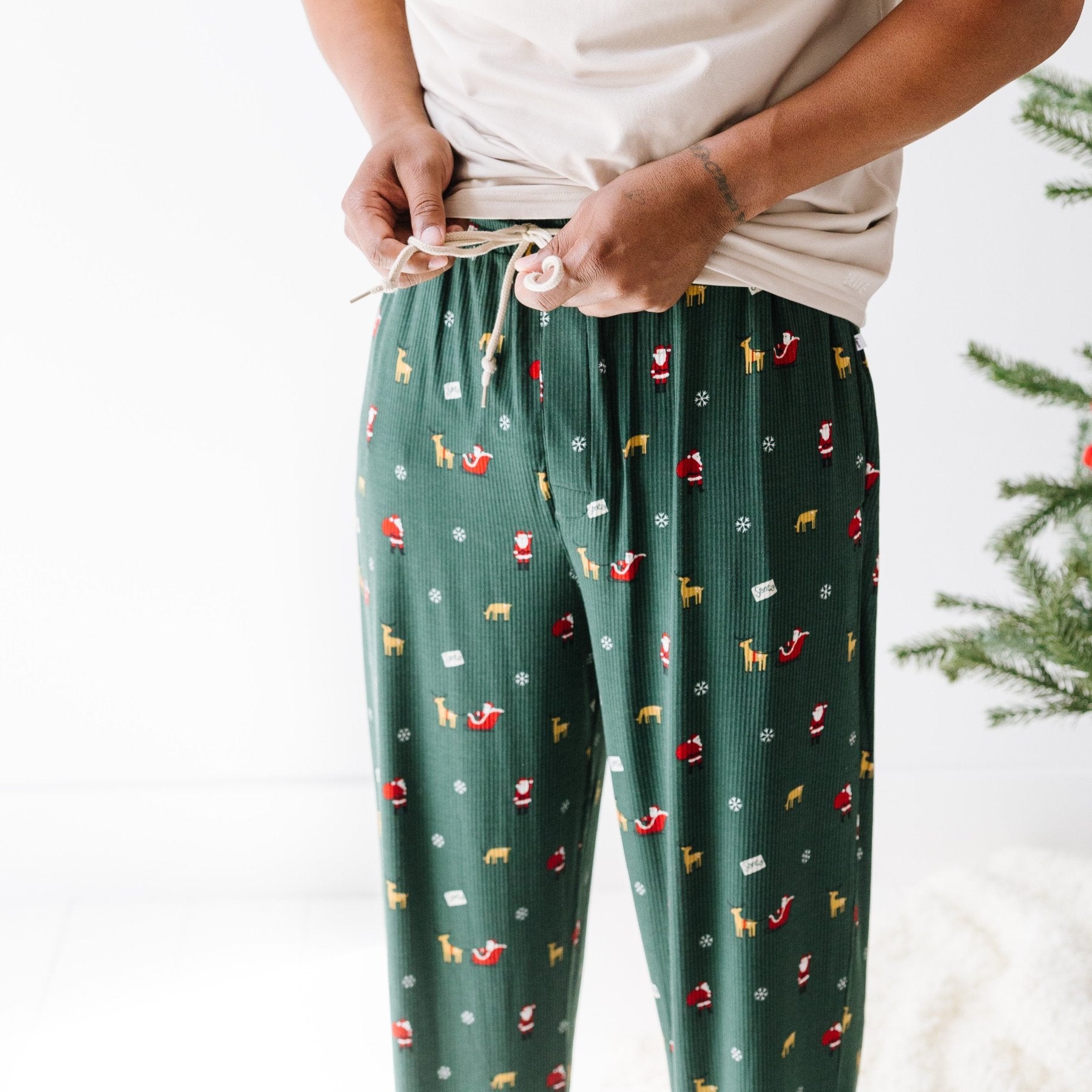 Santa Small Ribbed Men's Pants