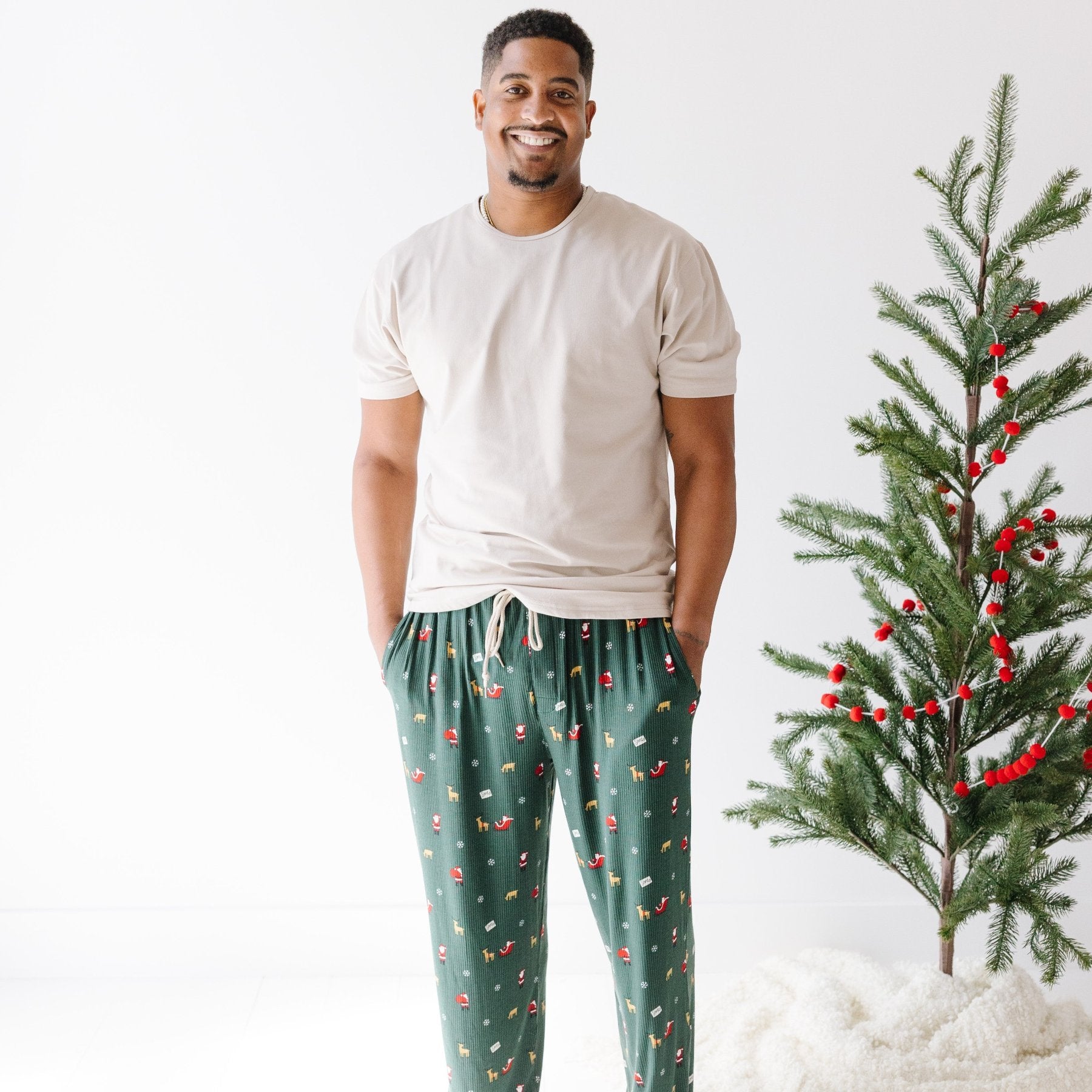 Santa Small Ribbed Men's Pants