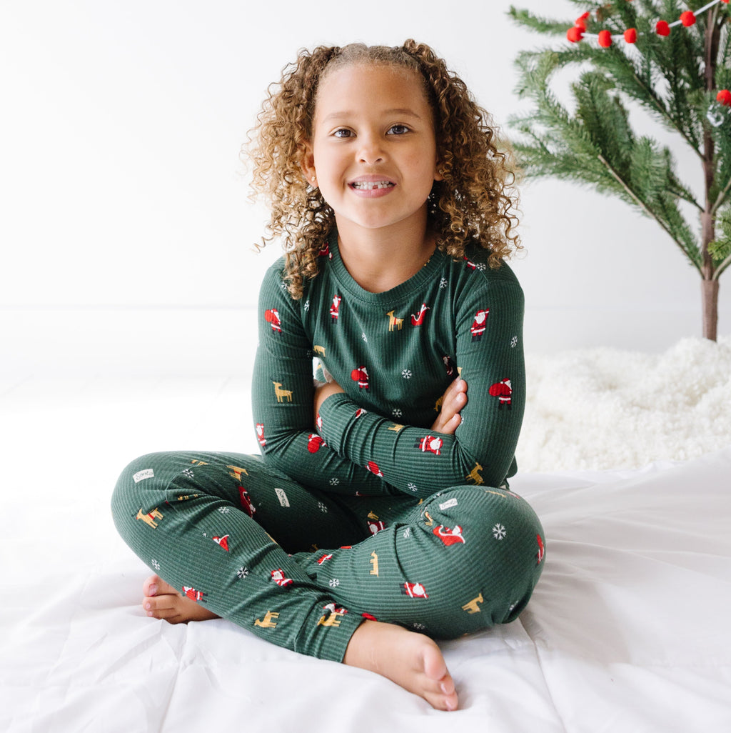 Santa Small Ribbed Two-Piece Set