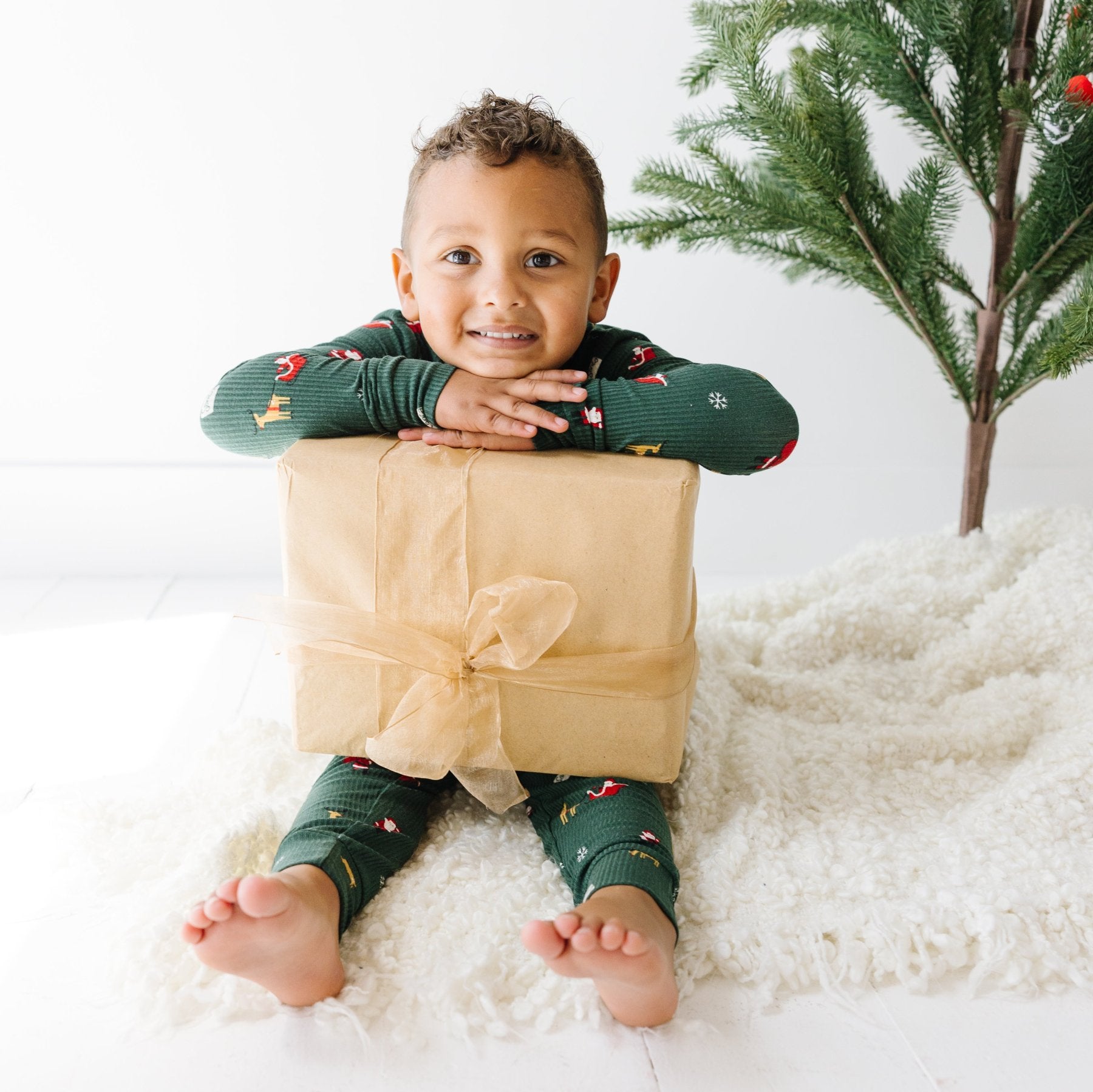 Santa Small Ribbed Two-Piece Set