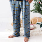 Christmas Trains Small Ribbed Men's Pants