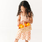 Oranges Small Ribbed Flutter Sleeve Dress