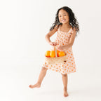 Oranges Small Ribbed Flutter Sleeve Dress