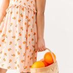 Oranges Small Ribbed Flutter Sleeve Dress