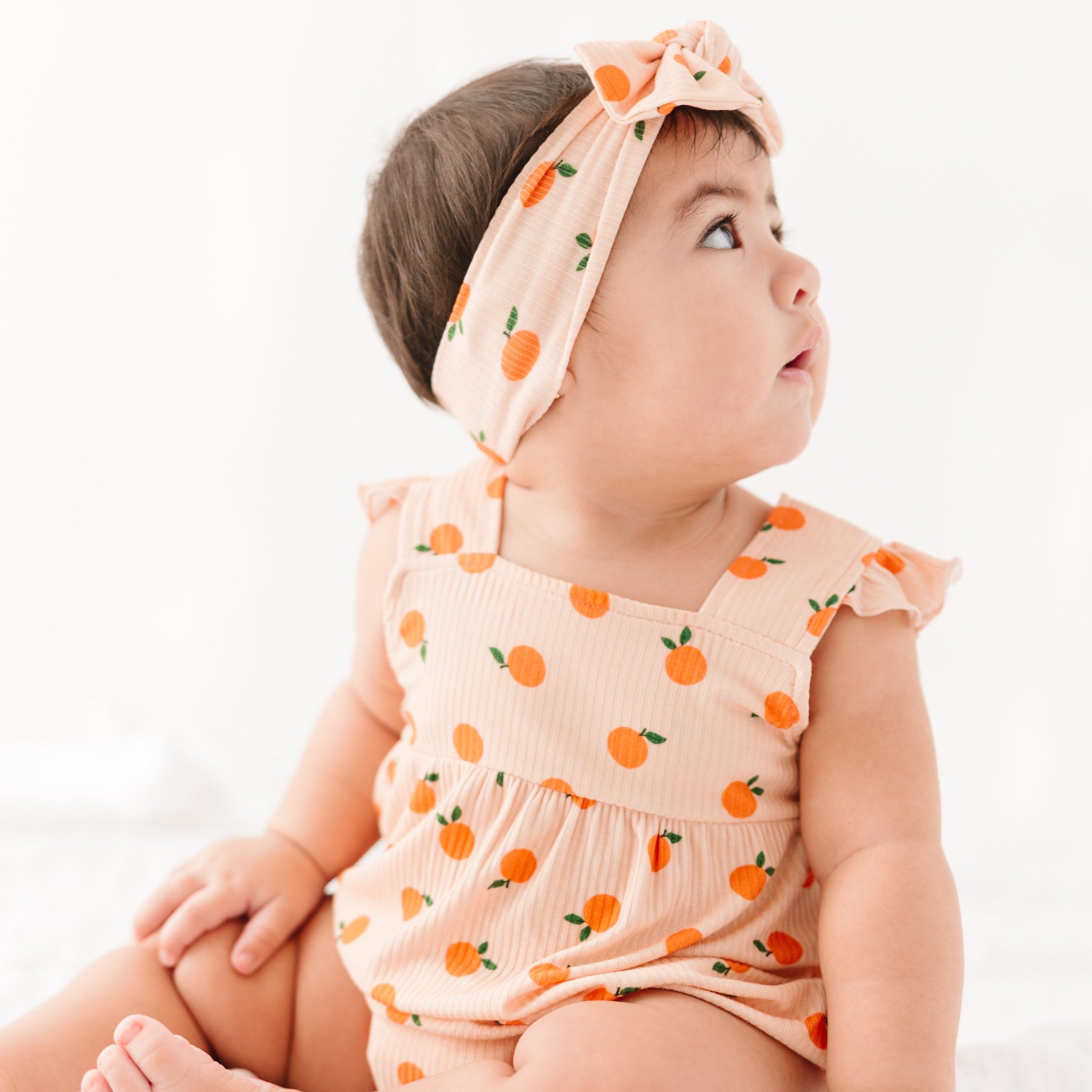 Oranges Small Ribbed Bow