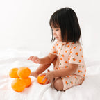 Oranges Small Ribbed Summer Zip Romper