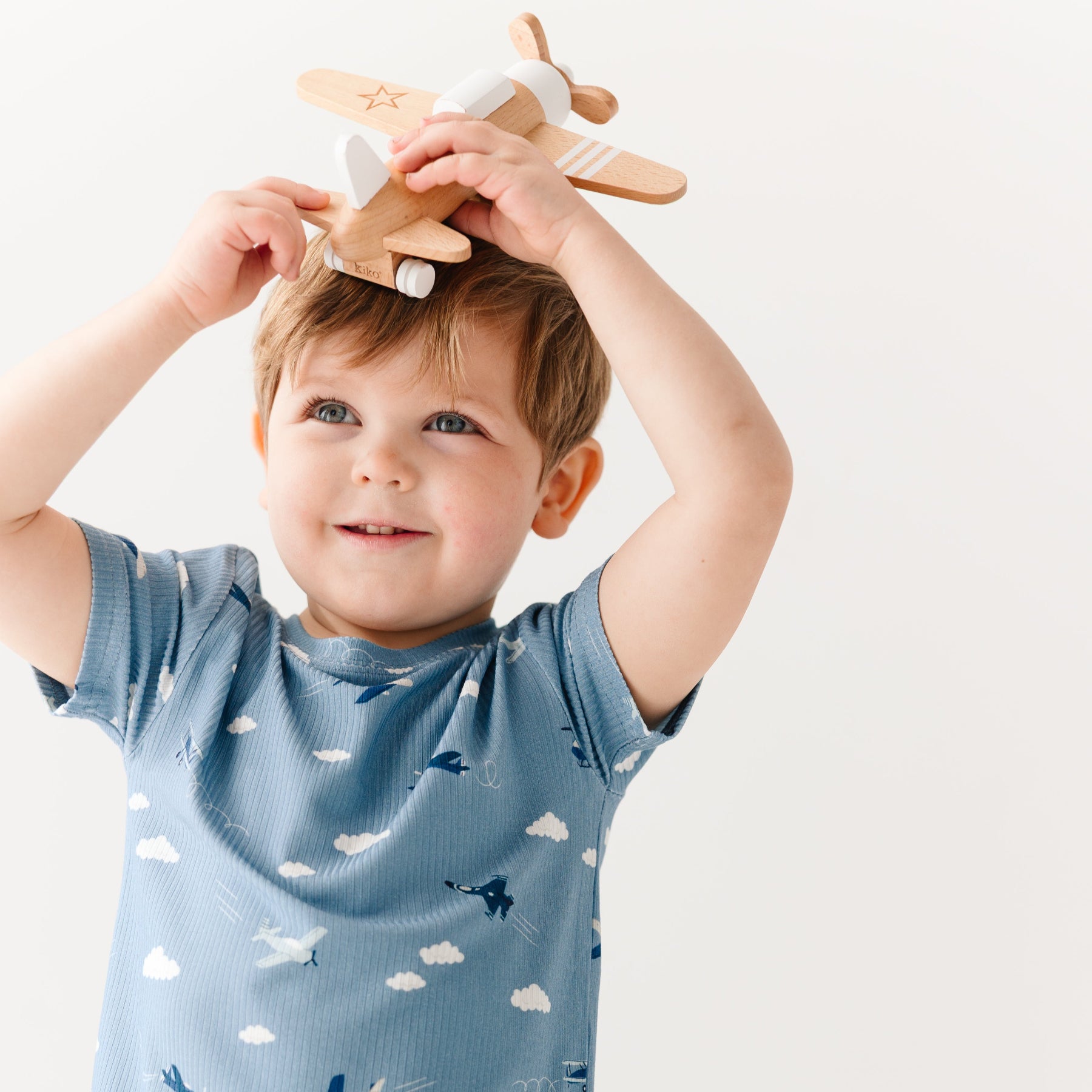 Take Flight Blue Small Ribbed Shorts Two-Piece Set