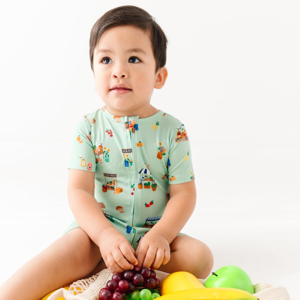 Farmers Market Summer Zip Romper