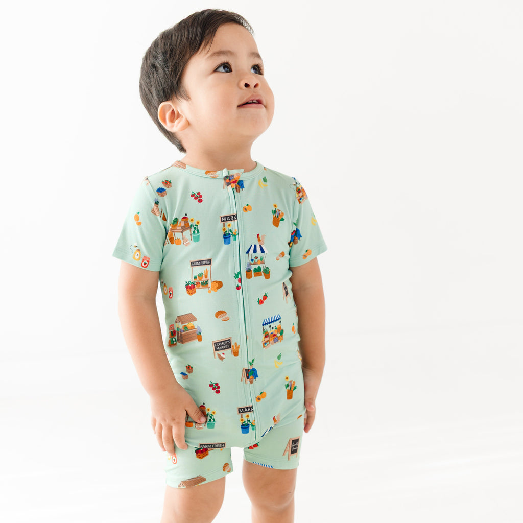 Farmers Market Summer Zip Romper