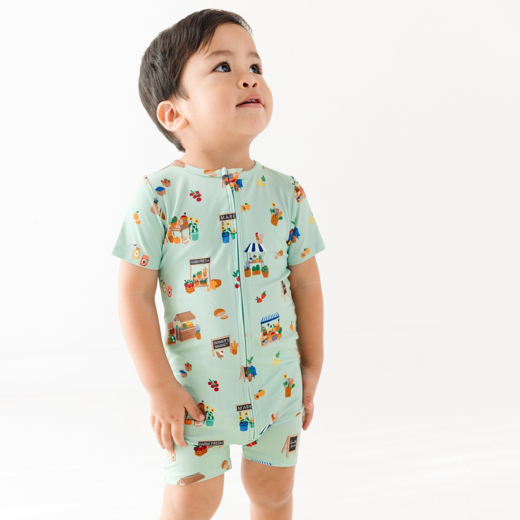 Farmers Market Summer Zip Romper