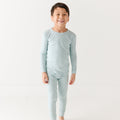 Harbor Blue Small Ribbed Two-Piece Set