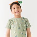 Sage Bunnies Small Ribbed Shorts Two-Piece Set