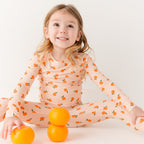 Oranges Small Ribbed Two-Piece Set