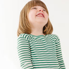 Eucalyptus Green Stripe Small Ribbed Two-Piece Set