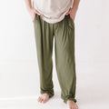 Olive Small Ribbed Men's Pants