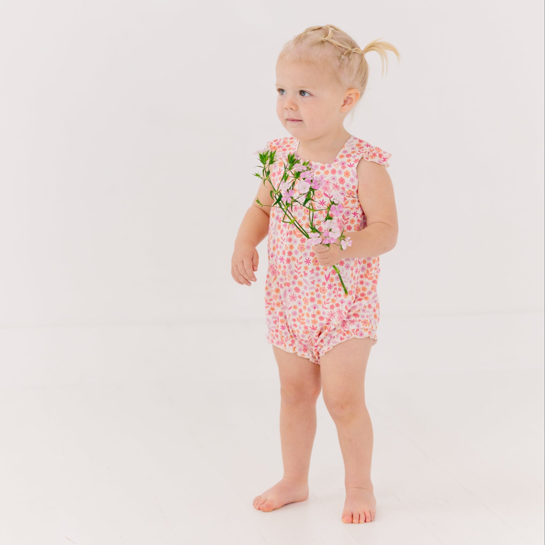 Spring Fields Flutter Sleeve Romper