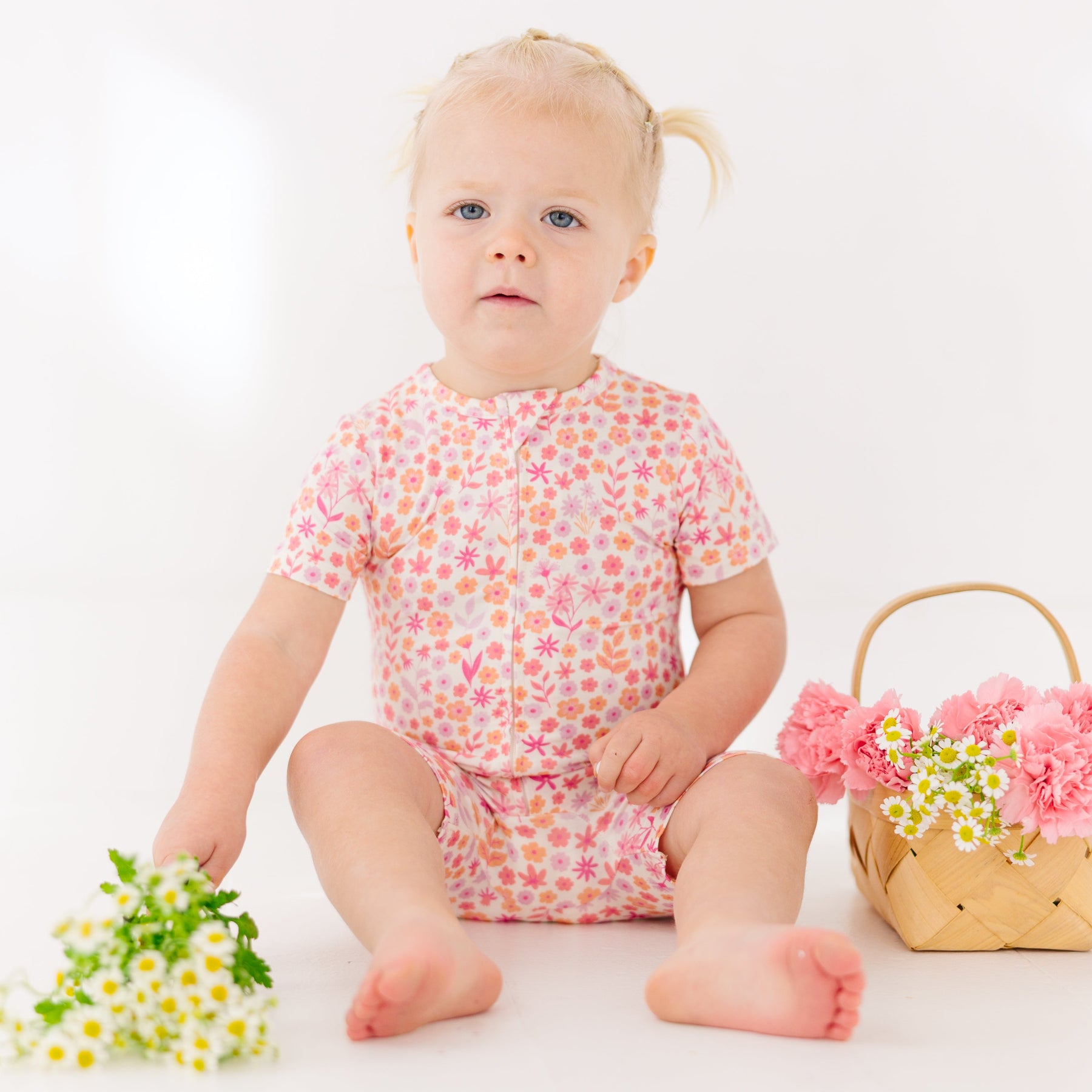 Spring Fields Summer Zip Romper