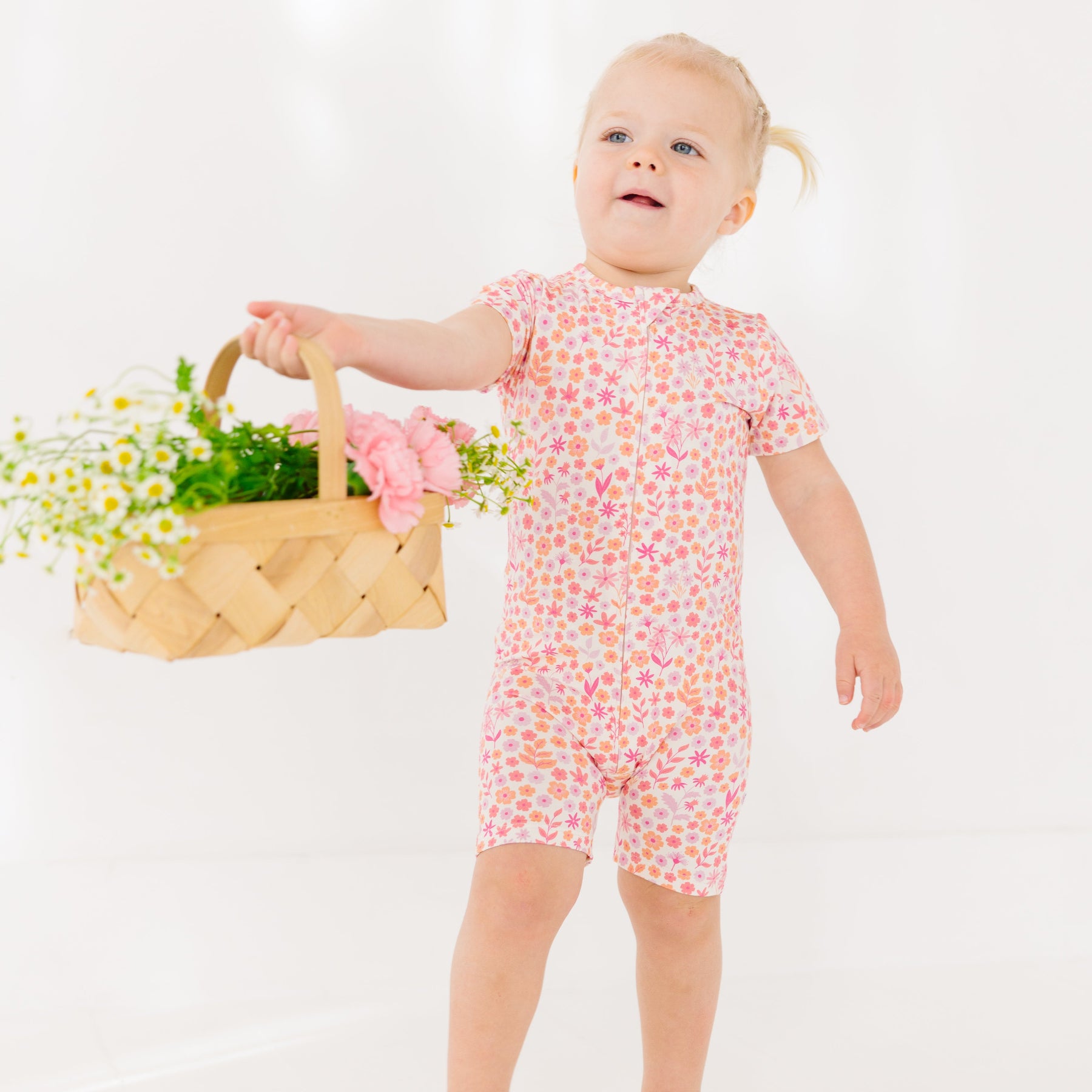 Spring Fields Summer Zip Romper