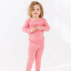 Peony Pink Small Ribbed Two-Piece Set
