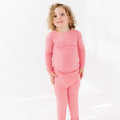 Peony Pink Small Ribbed Two-Piece Set