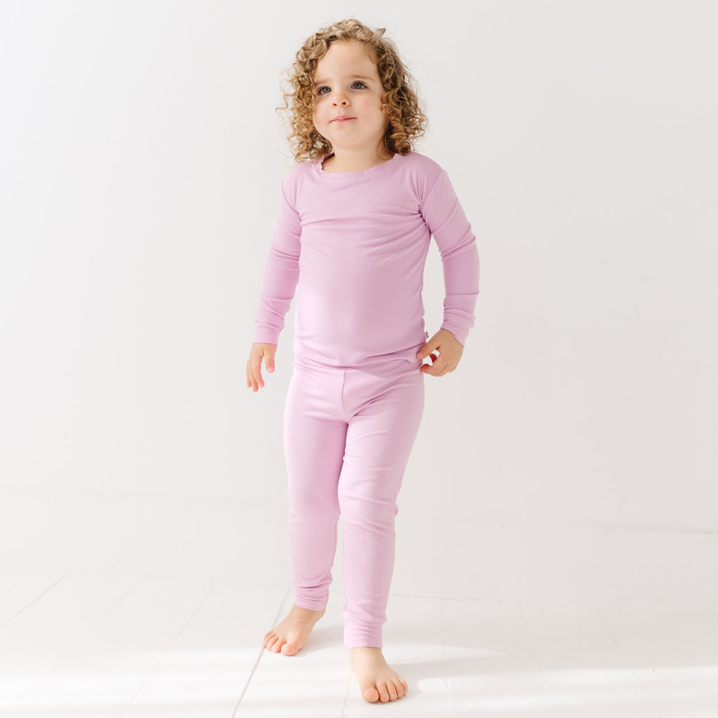 Lilac Mist Small Ribbed Two-Piece Set