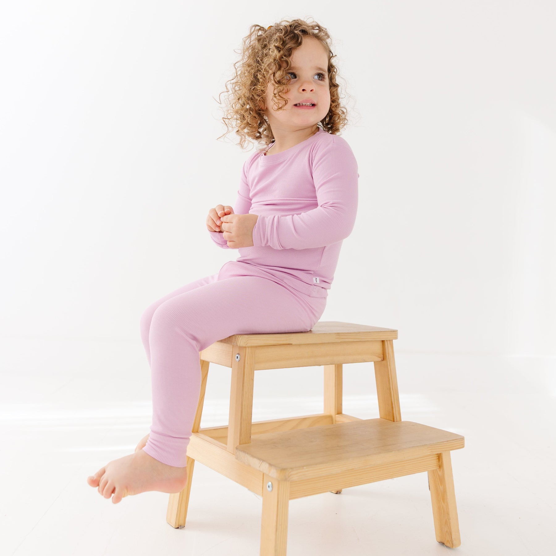 Lilac Mist Small Ribbed Two-Piece Set