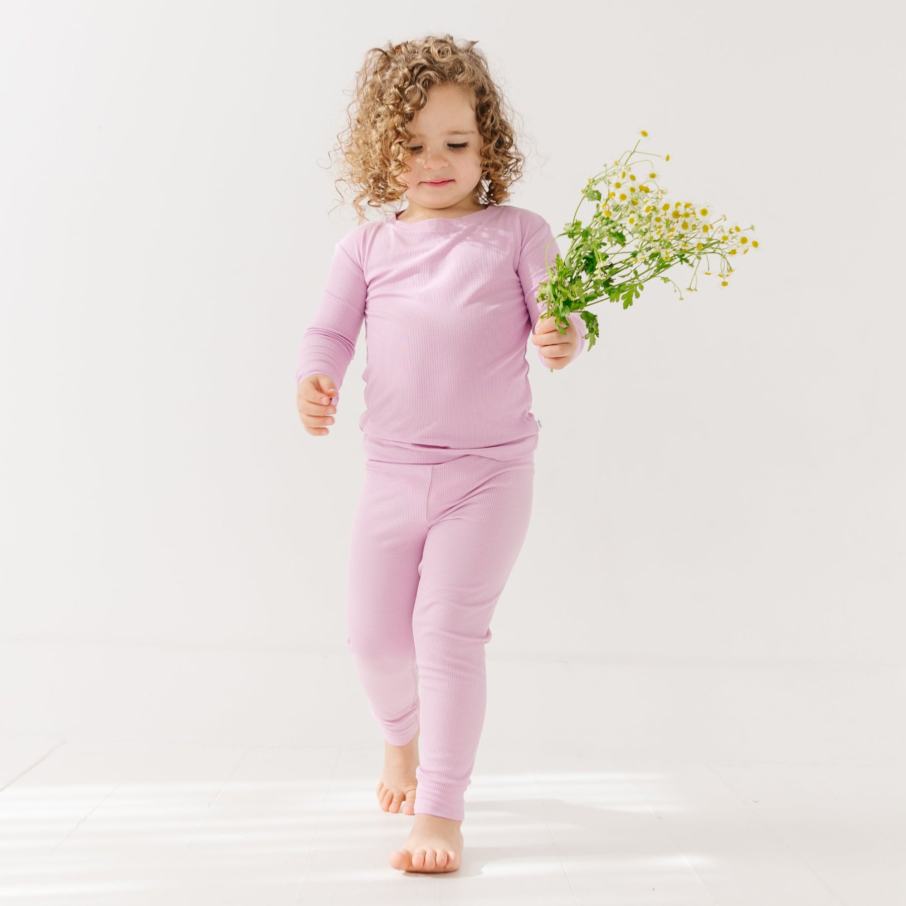 Lilac Mist Small Ribbed Two-Piece Set