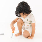 Tool Time Small Ribbed Summer Zip Romper