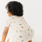 Tool Time Small Ribbed Summer Zip Romper