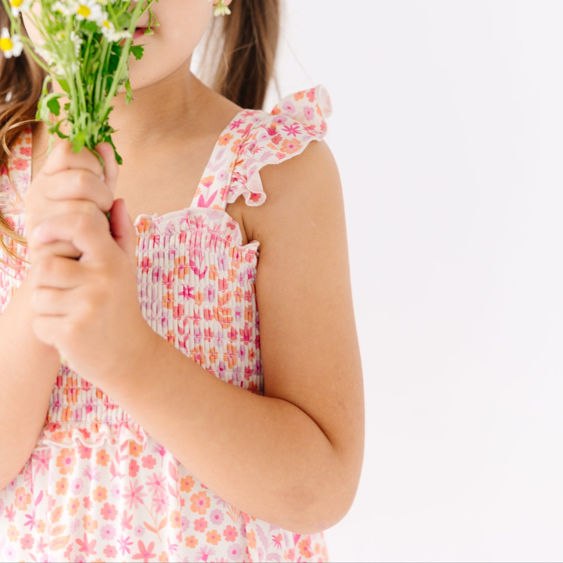 Spring Fields Flutter Sleeve Dress
