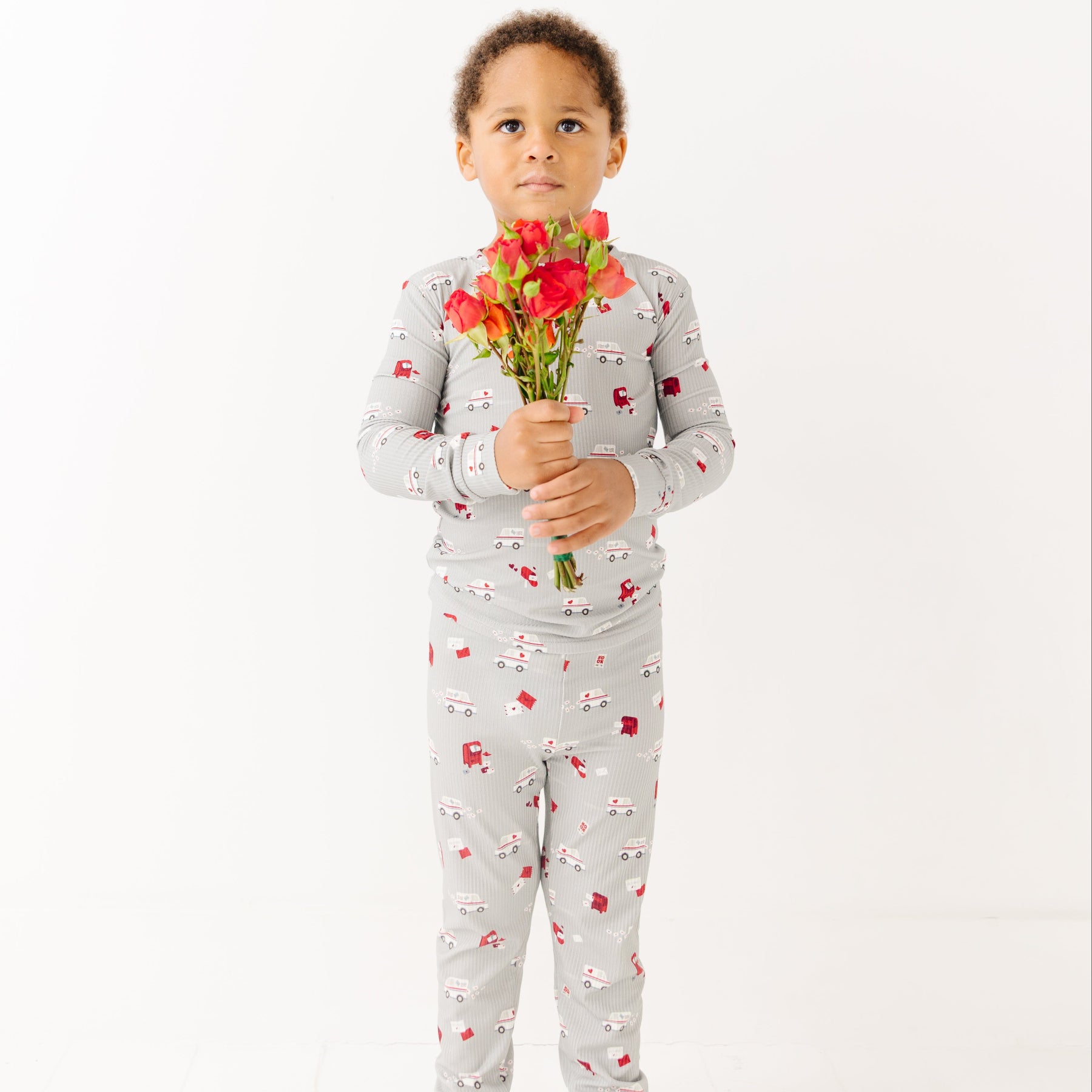 Cupid's Postal Service Small Ribbed Two-Piece Set