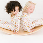 Pink Daisies Small Ribbed Two-Piece Set