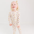 Pink Daisies Small Ribbed Zip Romper