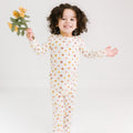 Pink Daisies Small Ribbed Two-Piece Set