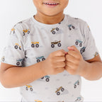 Monster Trucks Small Ribbed Shorts Two-Piece Set