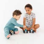 Monster Trucks Small Ribbed Shorts Two-Piece Set