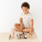 Zoo Day Small Ribbed Shorts Two-Piece Set