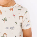 Zoo Day Small Ribbed Shorts Two-Piece Set