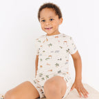 Zoo Day Small Ribbed Shorts Two-Piece Set