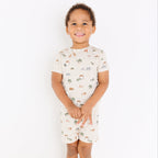 Zoo Day Small Ribbed Shorts Two-Piece Set