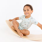 Nautical Boats Small Ribbed Shorts Two-Piece Set