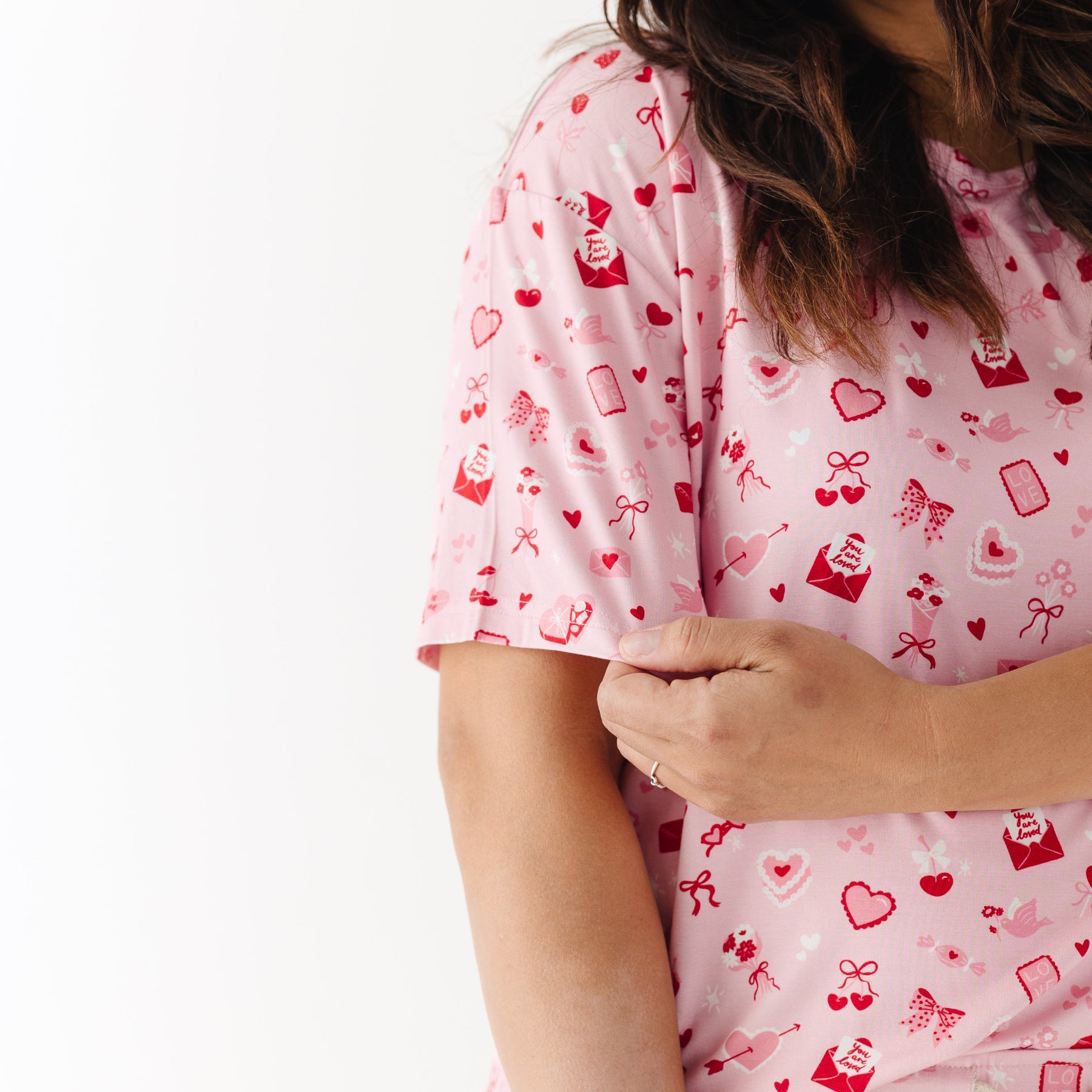 Dear Valentine Women's Short Sleeve & Pants Matching Set