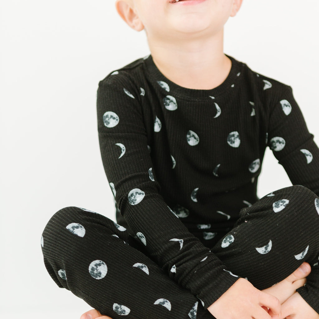 Moon Phases Small Ribbed Two-Piece Set