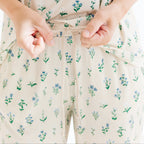 Morning Meadow Small Ribbed Women's Short Sleeve & Pants Matching Set