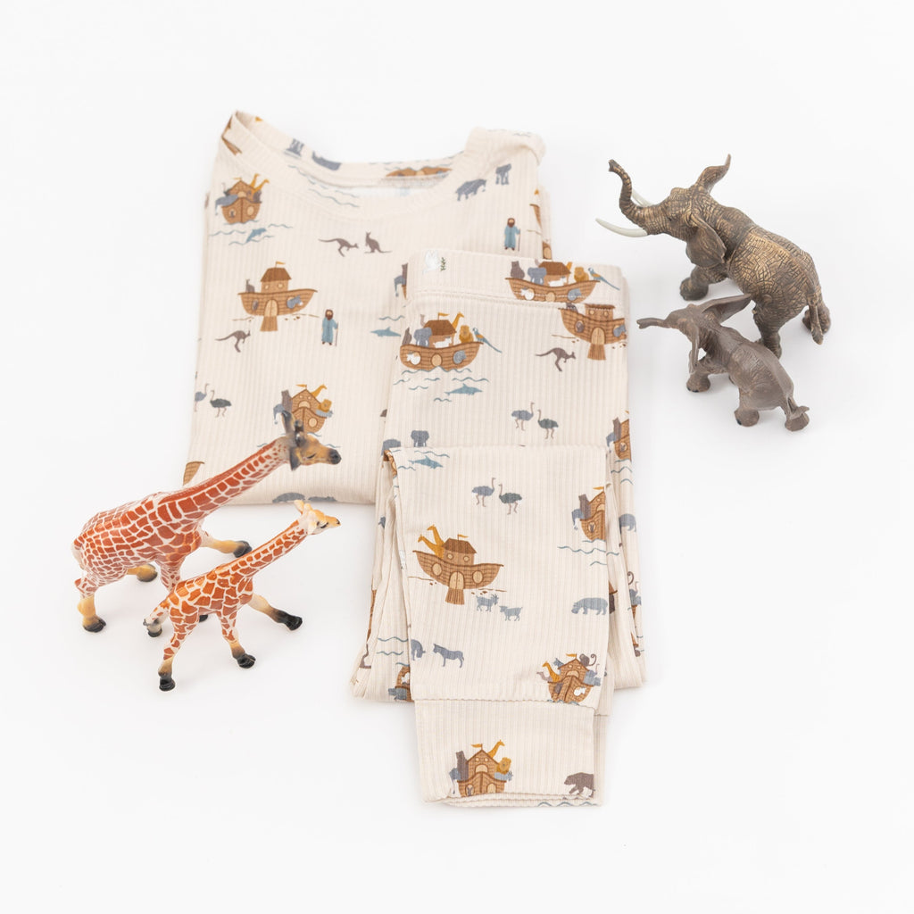 Noah's Ark Small Ribbed Two-Piece Set