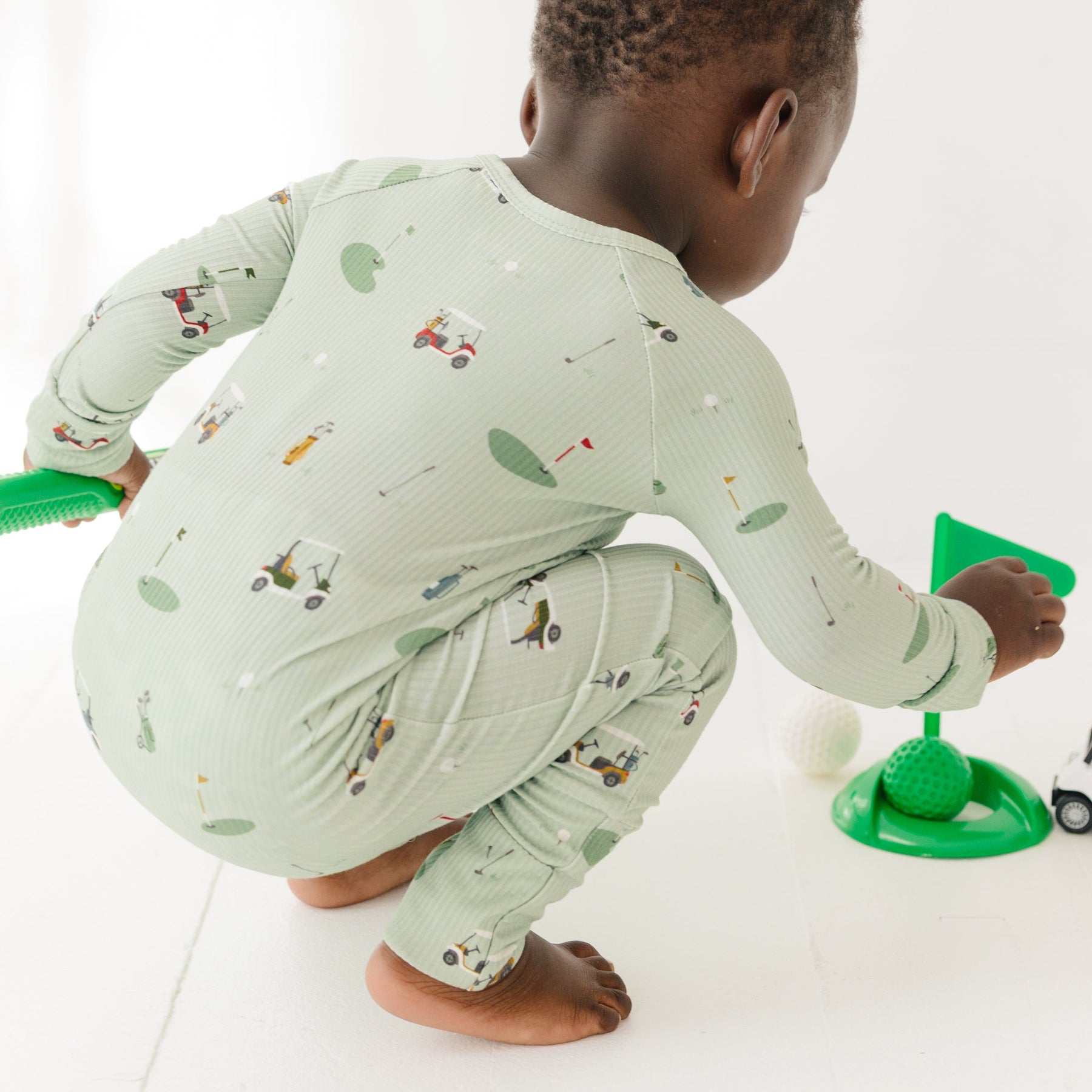 Golf Small Ribbed Zip Romper