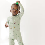 Golf Small Ribbed Zip Romper