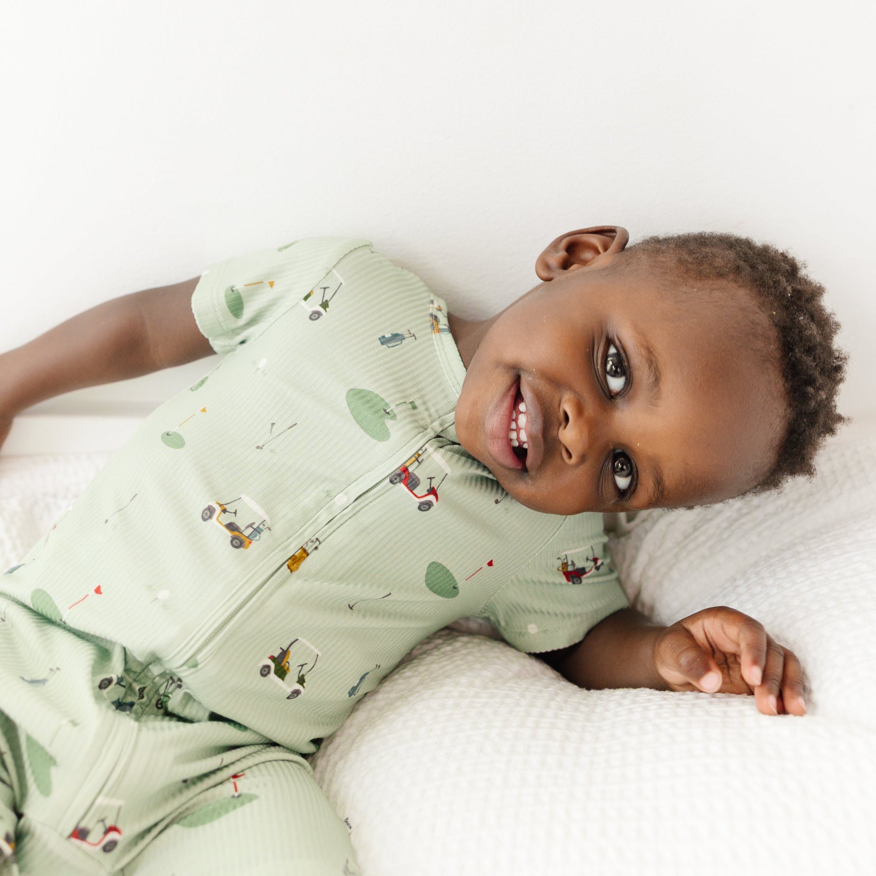 Golf Small Ribbed Summer Zip Romper