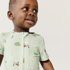 Golf Small Ribbed Summer Zip Romper